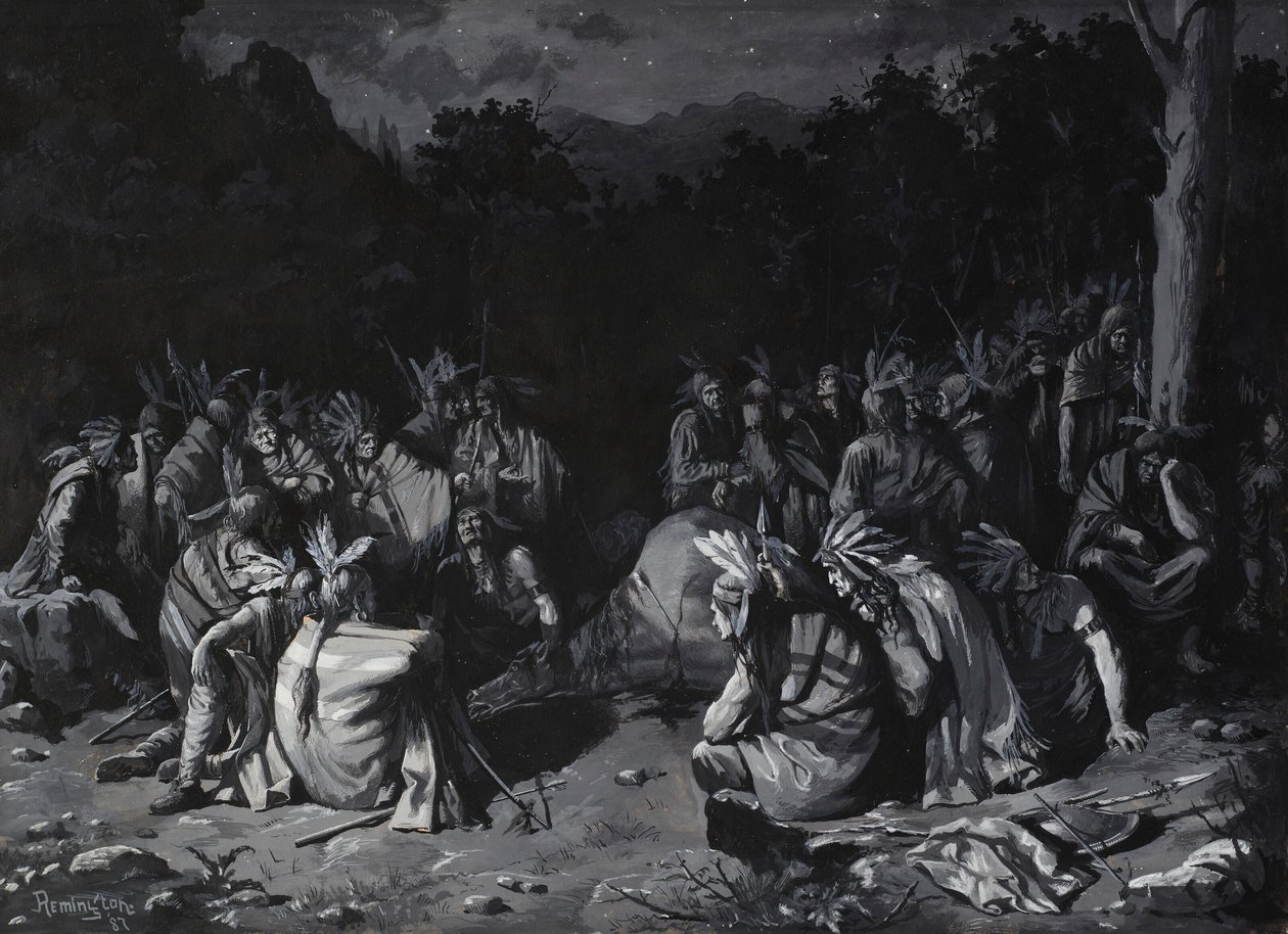 Rassemblement indien - Frederic Remington