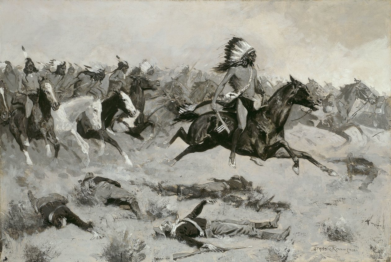 Les loges rouges précipitées ont traversé la ligne de démarcation - Frederic Remington