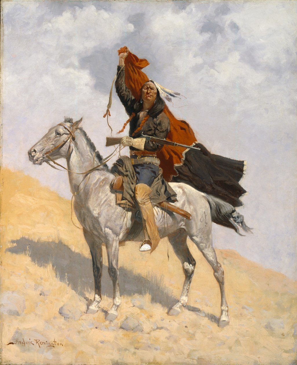 Le signal de la couverture - Frederic Remington