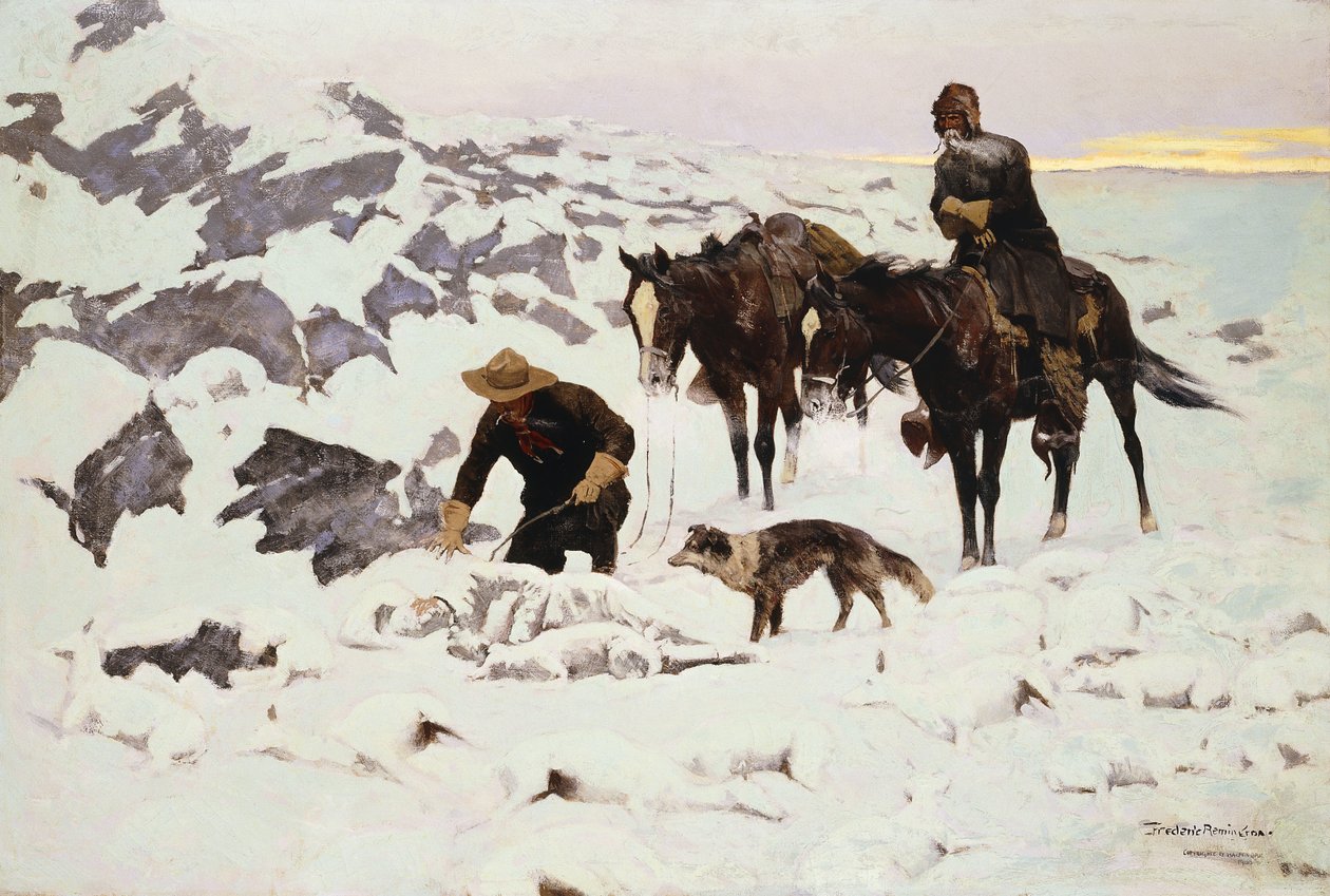 Le berger gelé, 1900 - Frederic Remington