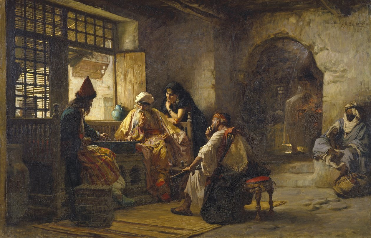 Un jeu intéressant - Frederick Arthur Bridgman