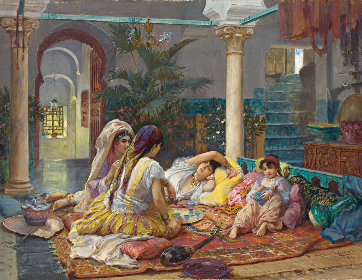 Dans le harem - Frederick Arthur Bridgman