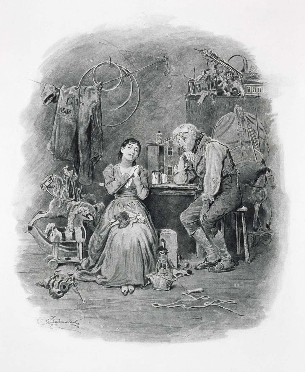 Caleb Plummer et sa fille aveugle, de 