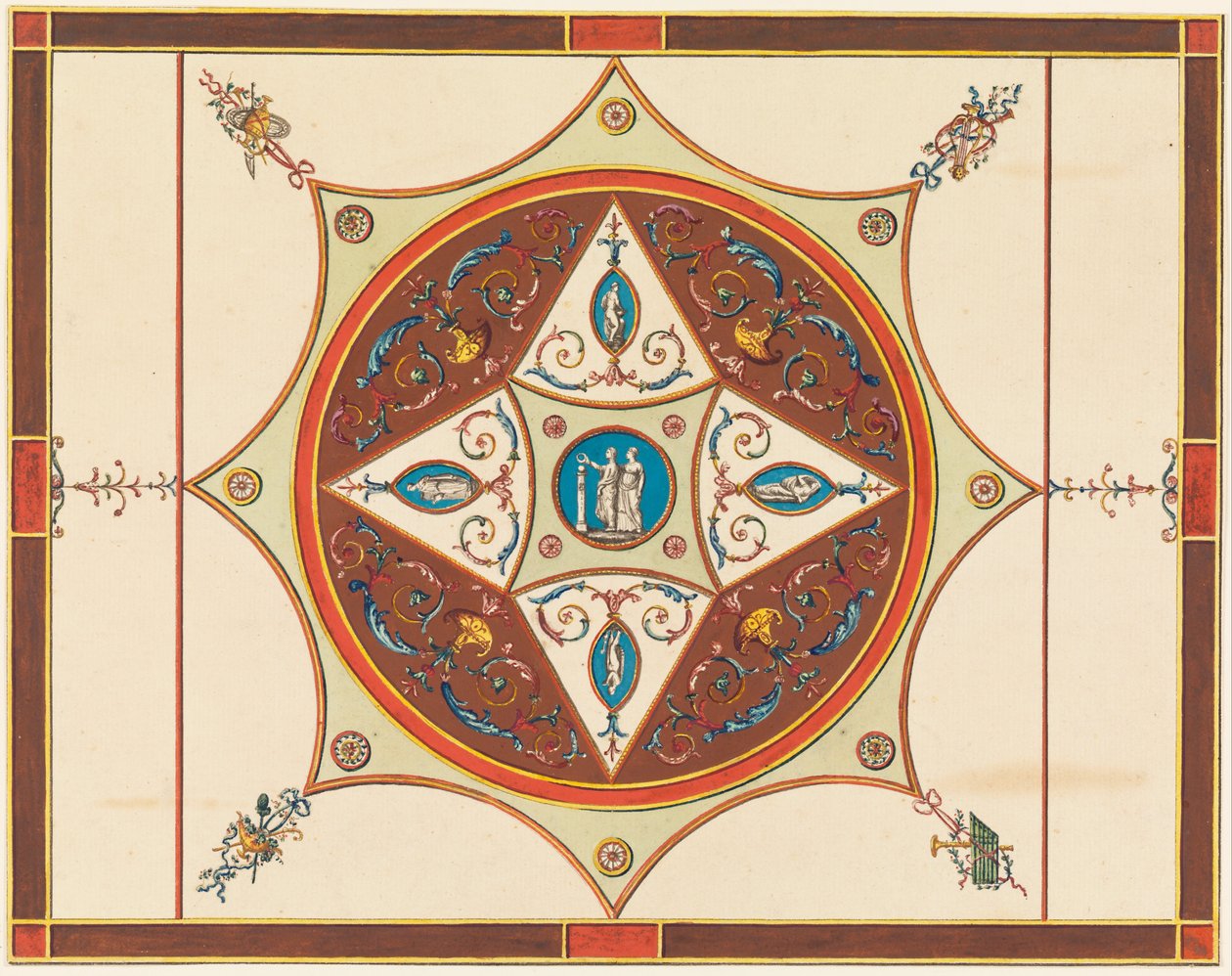Conception pour un plafond peint - Frederick Crace