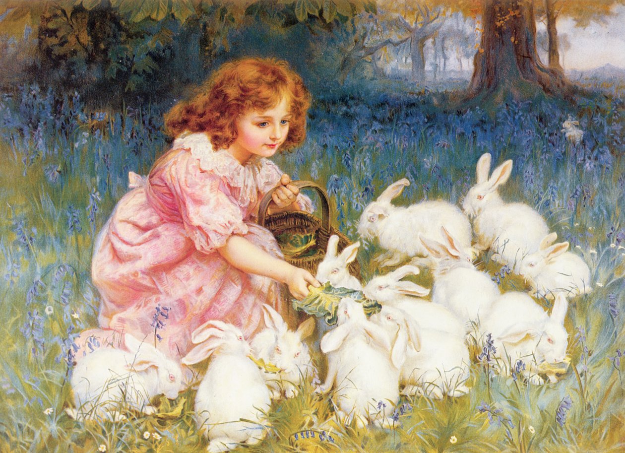 Nourrir les lapins - Frederick Morgan