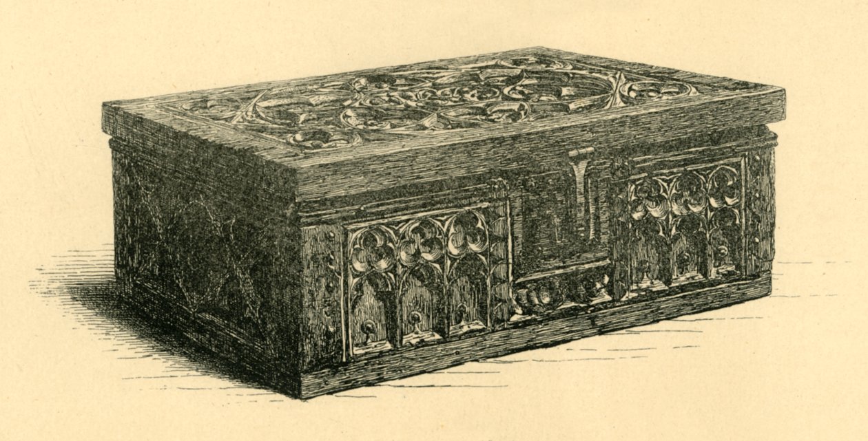 Boîte en chêne, 14ème siècle, 1881 - Frederick Albert Slocombe