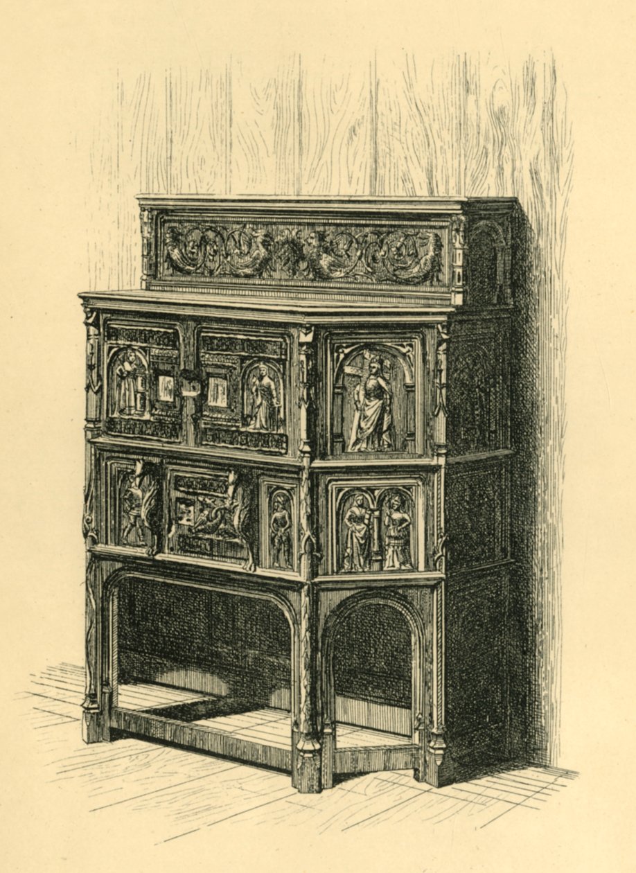 Cabinet en chêne, fin du 15e siècle, 1881 - Frederick Albert Slocombe