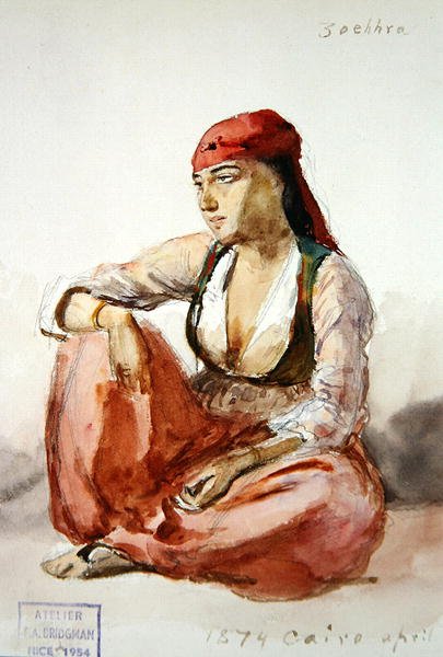 Une femme assise 