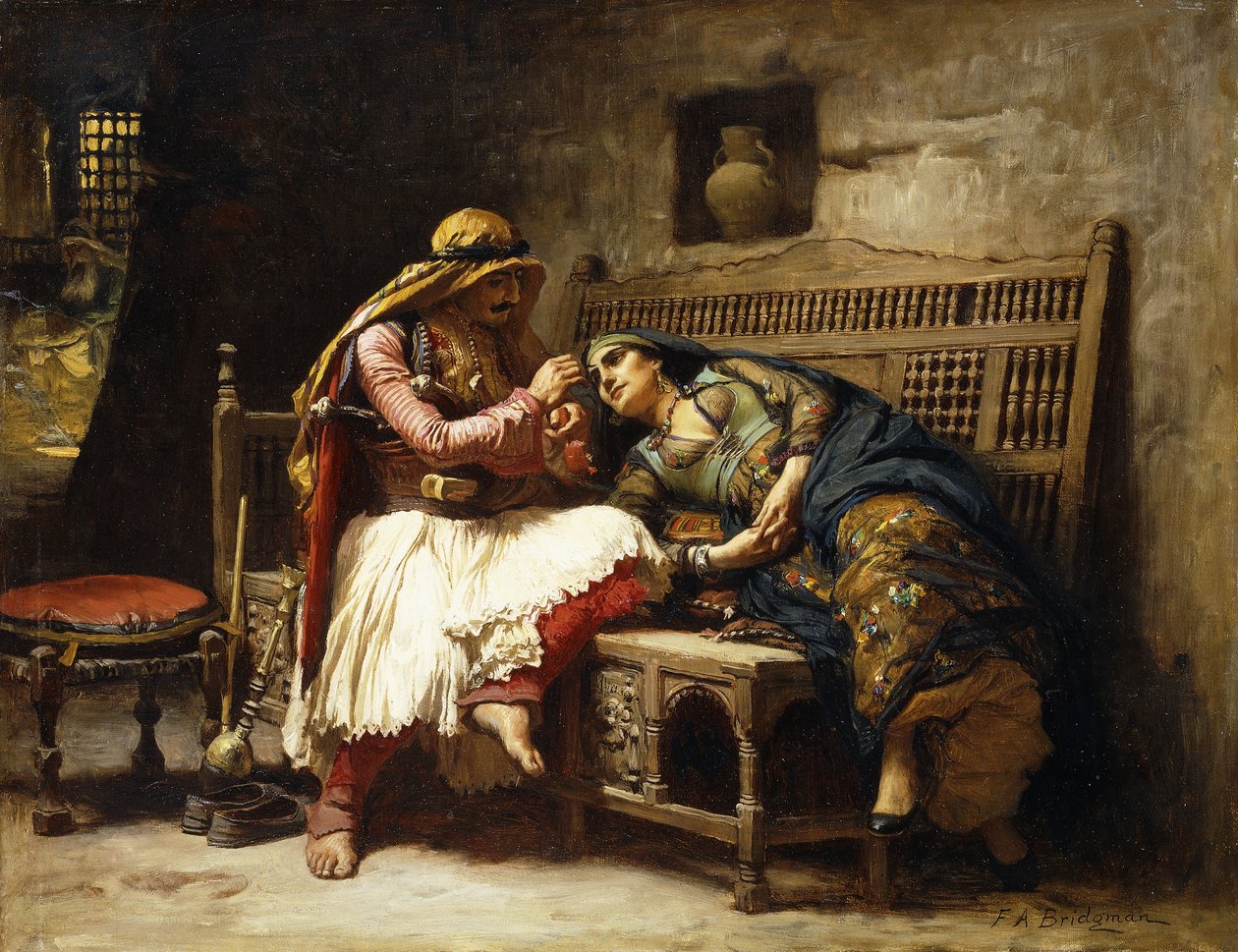 La Reine des brigands - Frederick Arthur Bridgman
