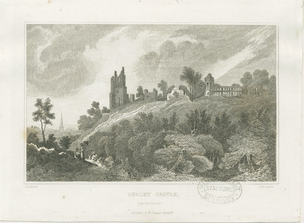 Château de Dudley : gravure, nd [19e siècle] - Frederick Calvert