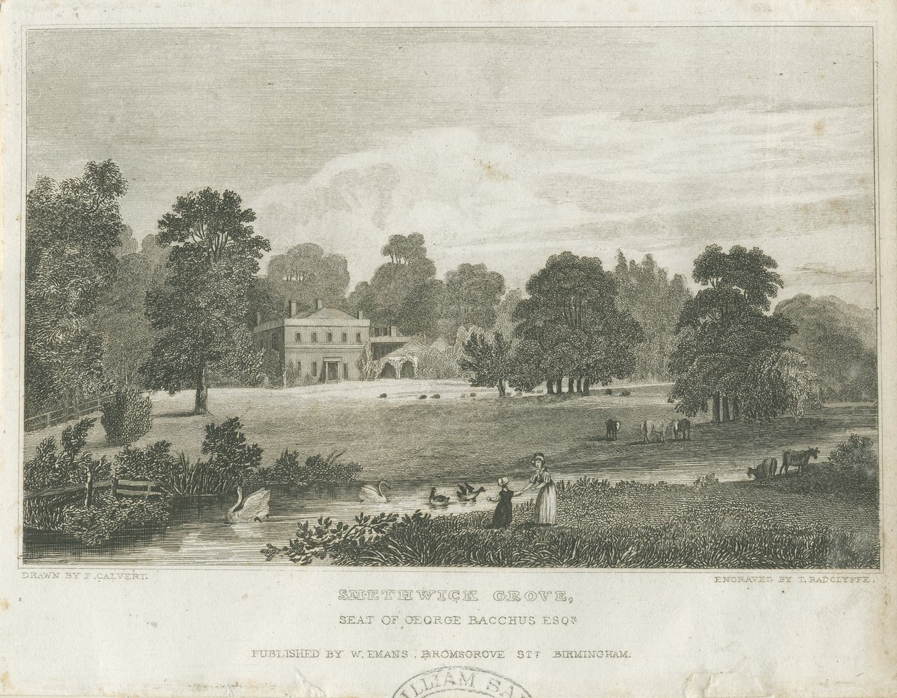 Smethwick Grove (gravure) - Frederick Calvert