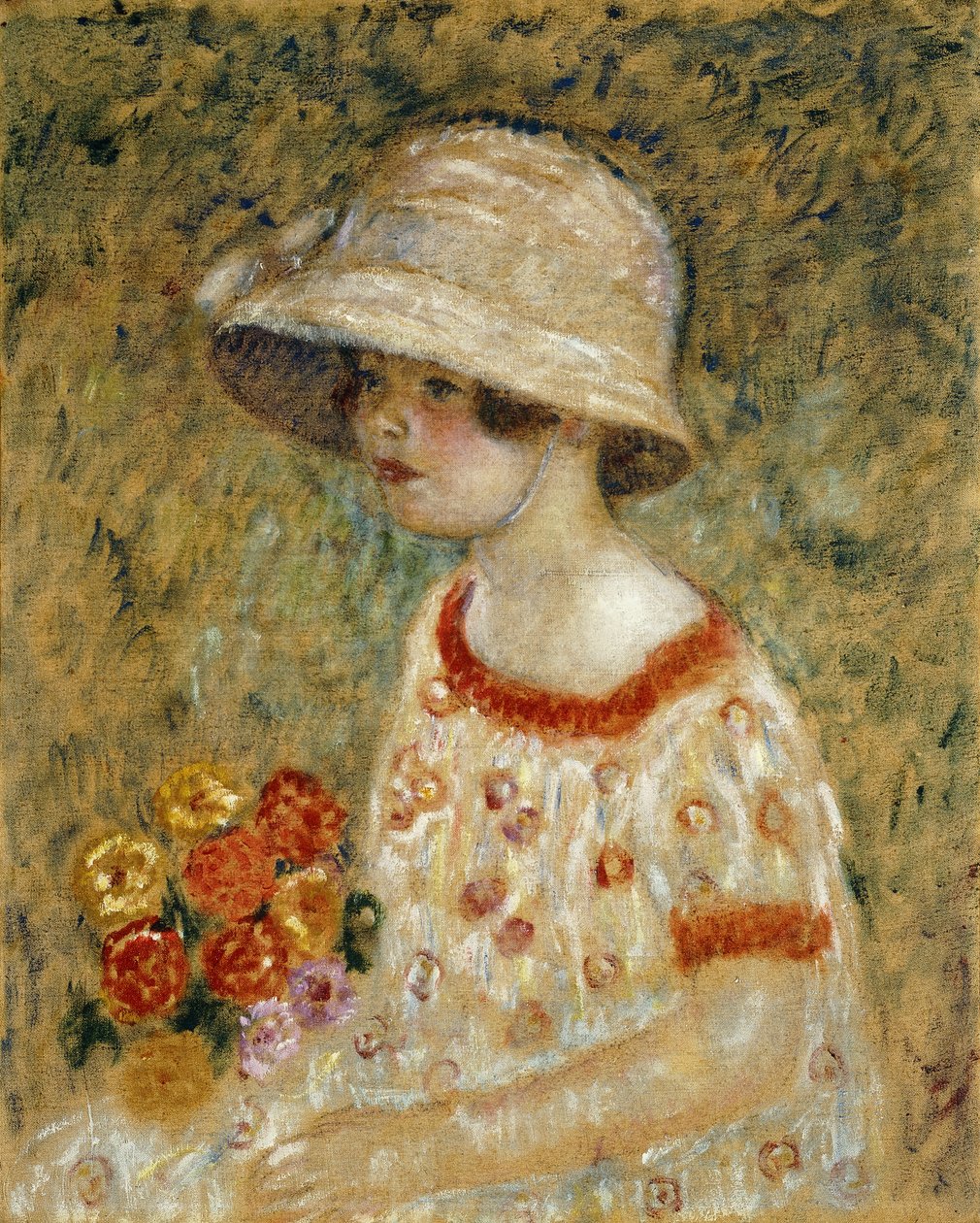 Portrait de Frances Kilmer - Frederick Carl Frieseke