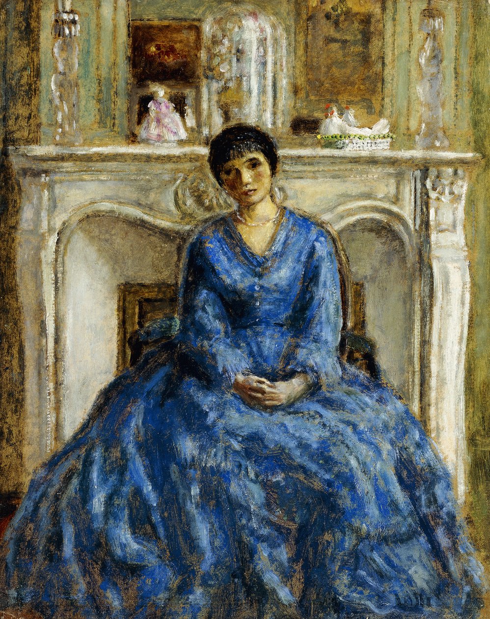 La Robe bleue - Frederick Carl Frieseke