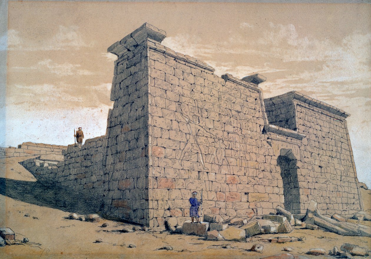 Temple, Nubie, Égypte, 1824 - Frederick Catherwood