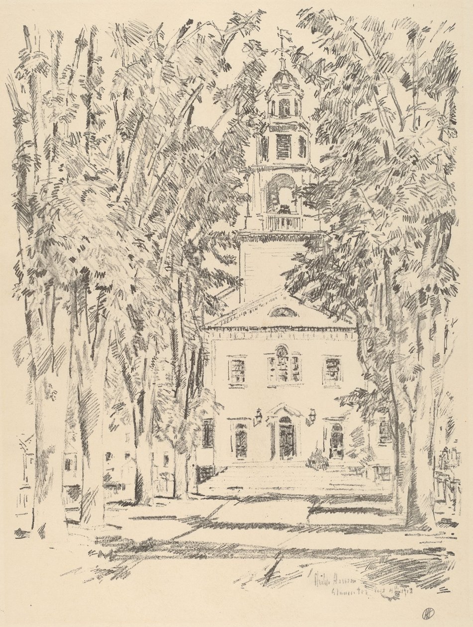 Église coloniale, Gloucester - Frederick Childe Hassam
