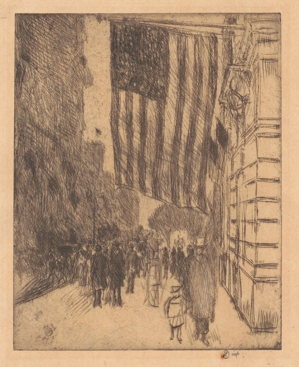 Le Drapeau - Frederick Childe Hassam
