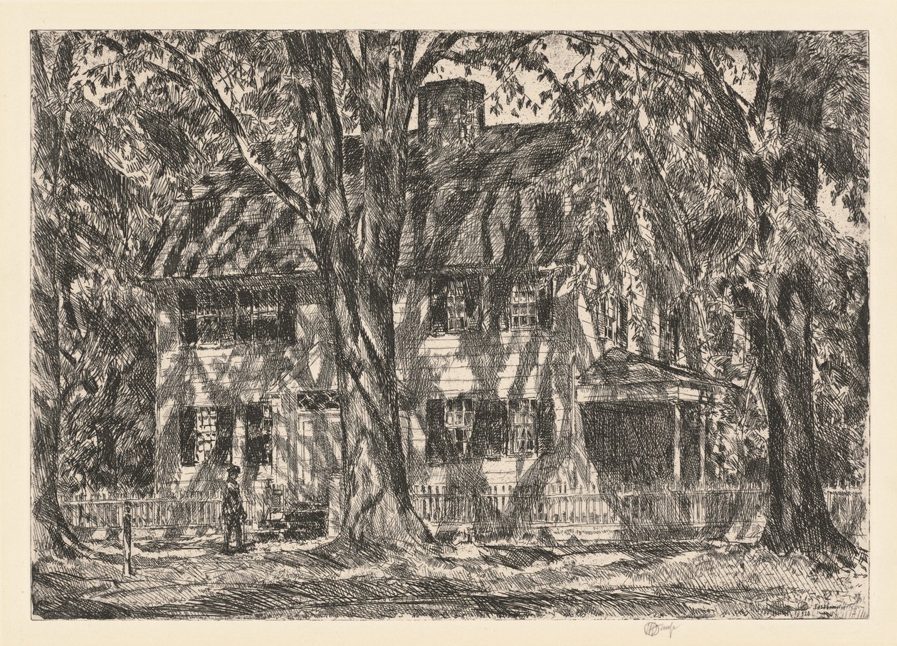 La maison Lion Gardiner, Easthampton, 1920 - Frederick Childe Hassam