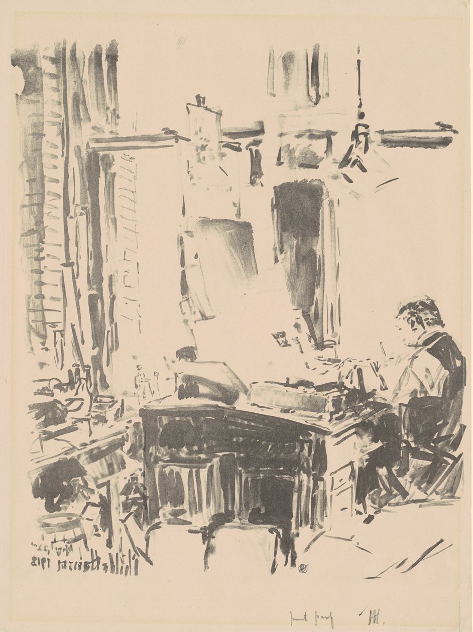 Le lithographe, 1918 - Frederick Childe Hassam