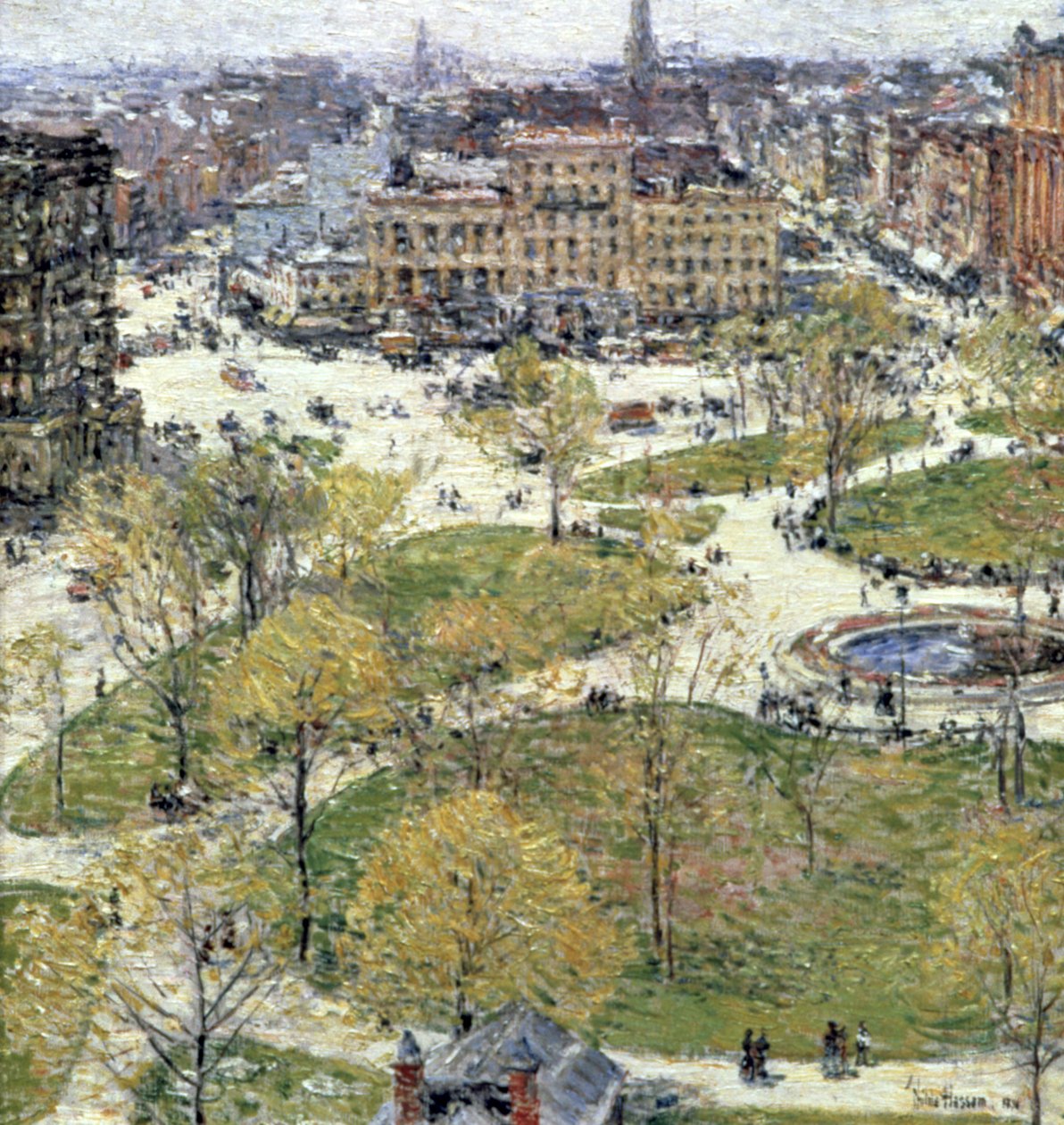 Union Square au printemps - Frederick Childe Hassam