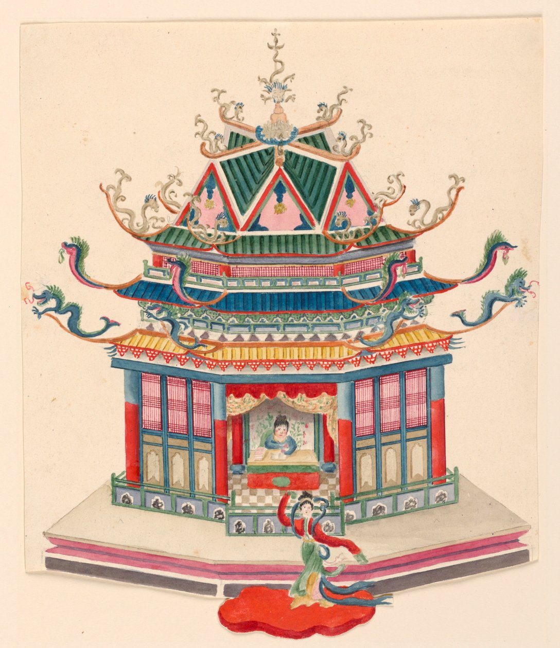 Conception pour un pavillon chinois - Frederick Crace
