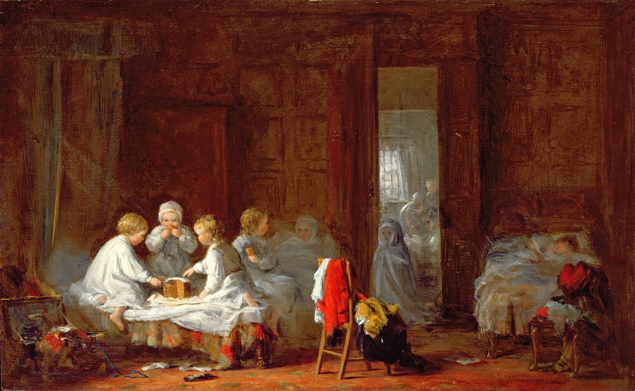Un festin de minuit, 1866 - Frederick Daniel Hardy