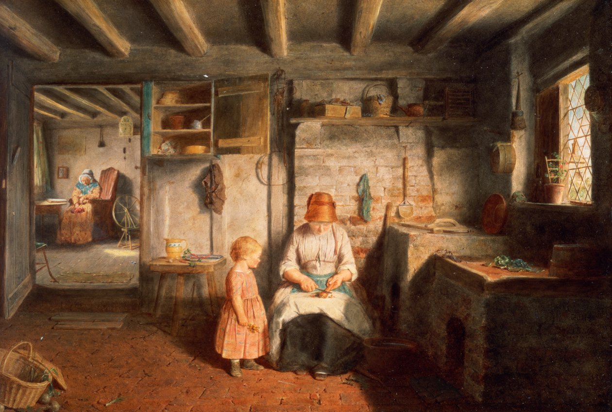 Préparation pour le dîner - Frederick Daniel Hardy