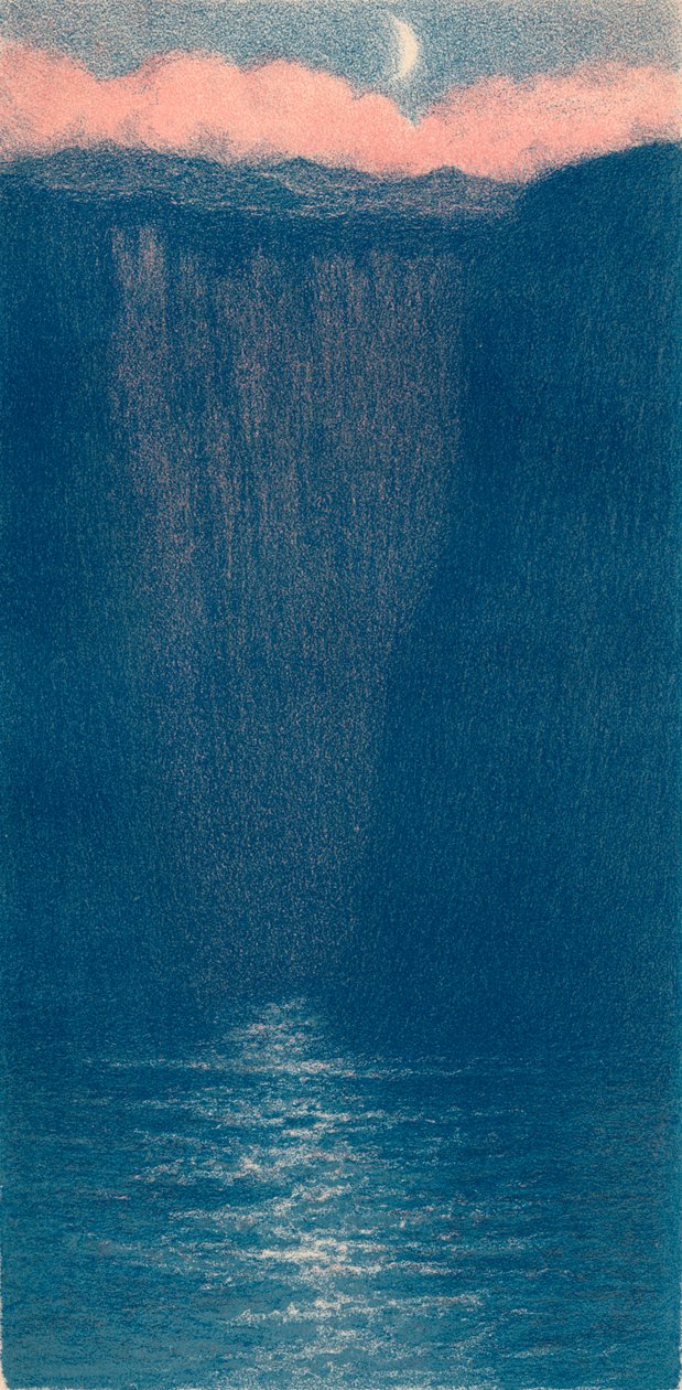 Auto-lithographie par F. F. Foottet, vers 1900 - Frederick Francis Foottet