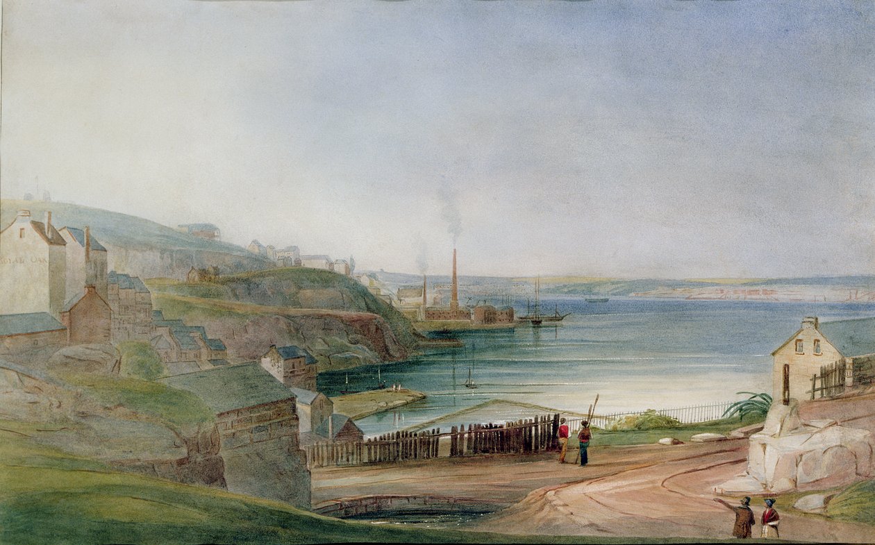 Darling Harbour depuis Millers Point - Frederick Garling