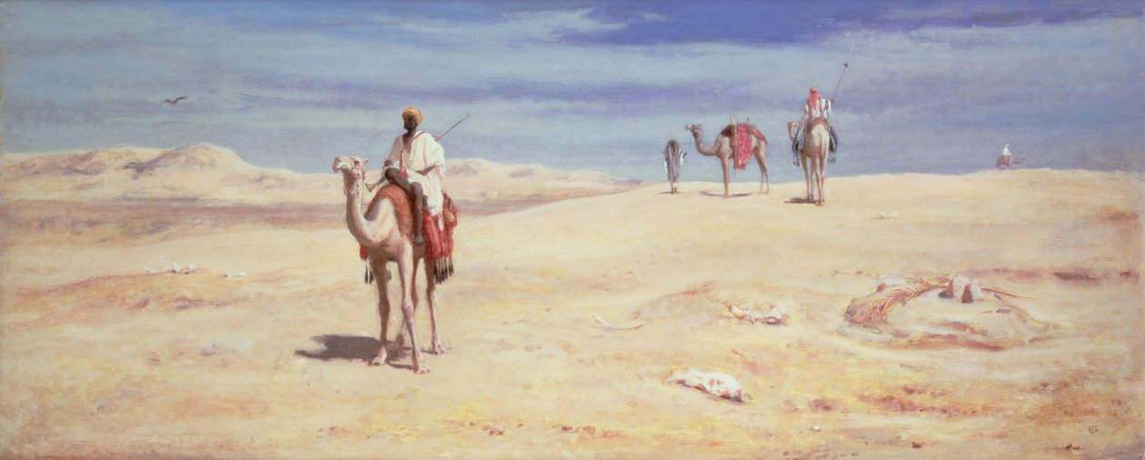 Arabes dans le désert - Frederick Goodall