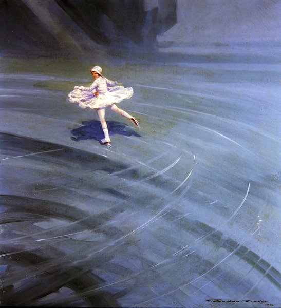Patineur sur Glace - Frederick Gordon Crosby