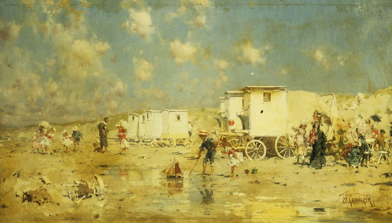 La plage de Scheveningen, Hollande - Frederick Hendrick Kaemmerer