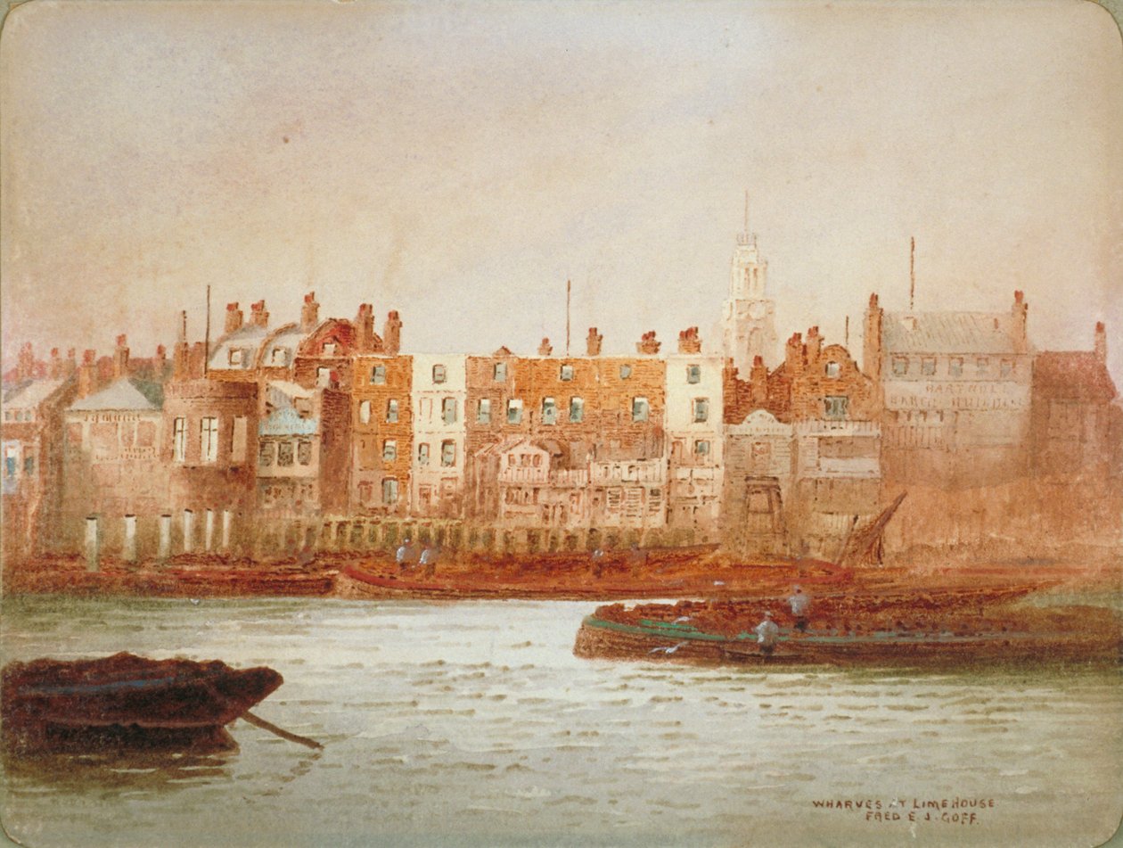 Quais à Limehouse, Londres - Frederick J Goff