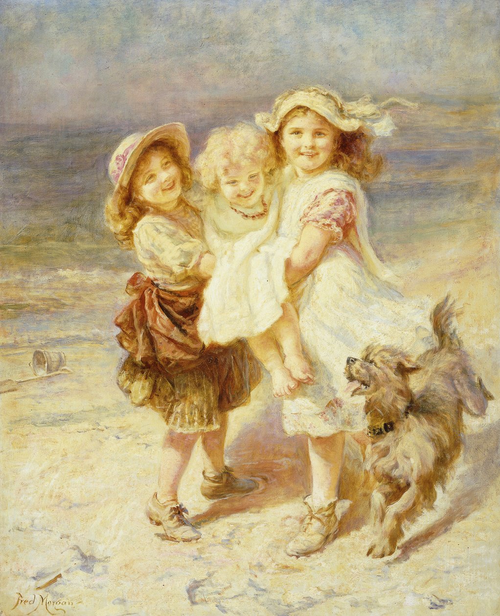 Une journée à la plage - Frederick Morgan