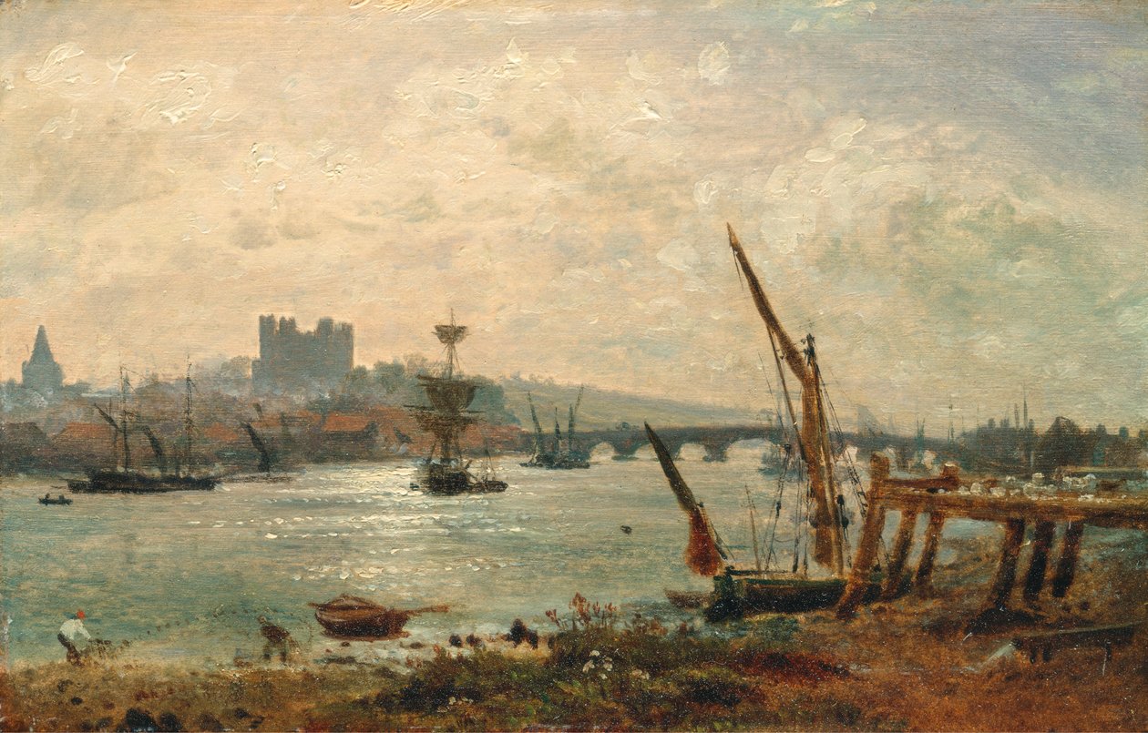 Cathédrale et château de Rochester - Frederick Nash