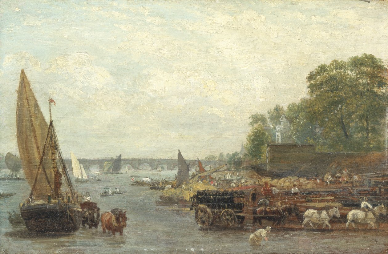 Pont de Westminster, vers 1820-30 - Frederick Nash