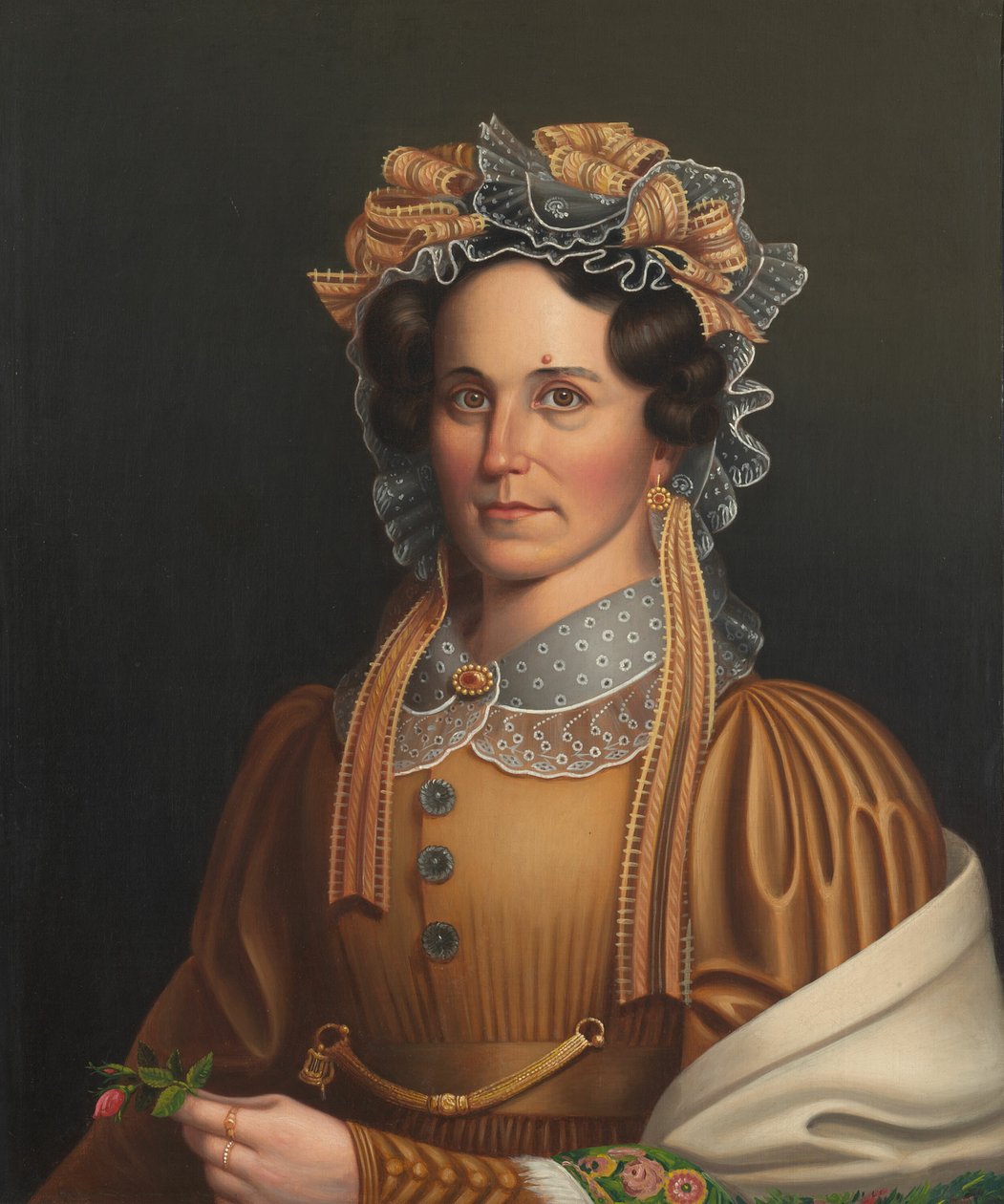 Dame en marron, c. 1855 - Frederick R. Spencer