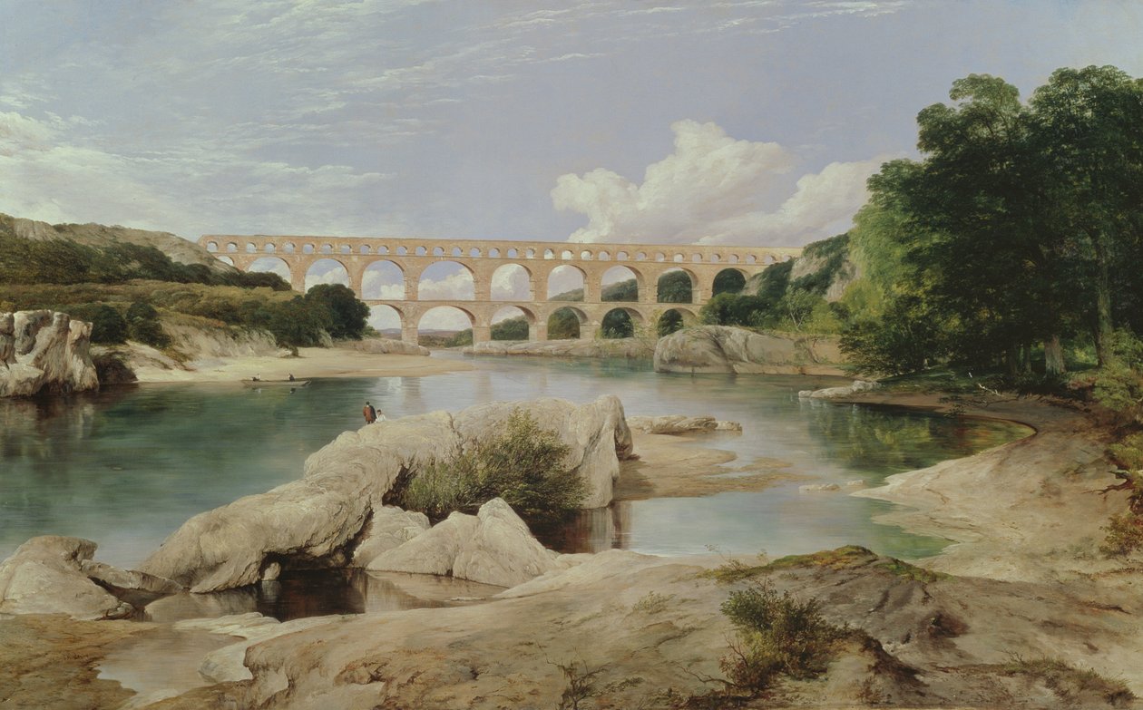 Le Pont du Gard, 1862 - Frederick Richard Lee
