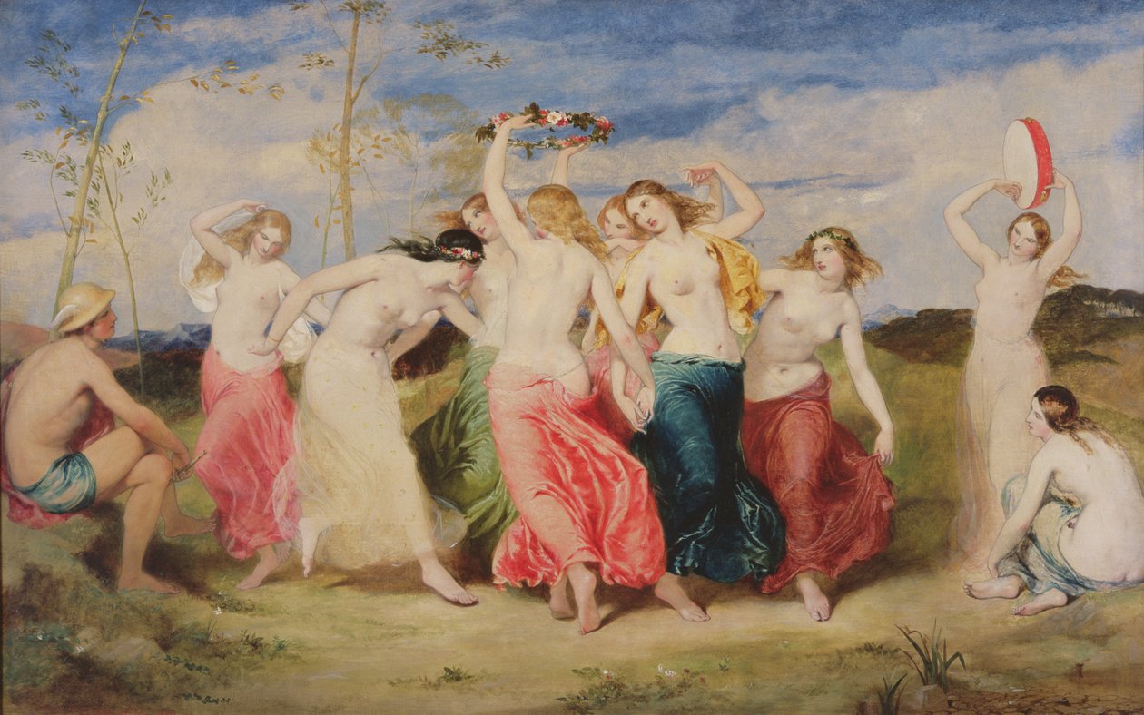 Mercure instruisant les nymphes à la danse - Frederick Richard Pickersgill