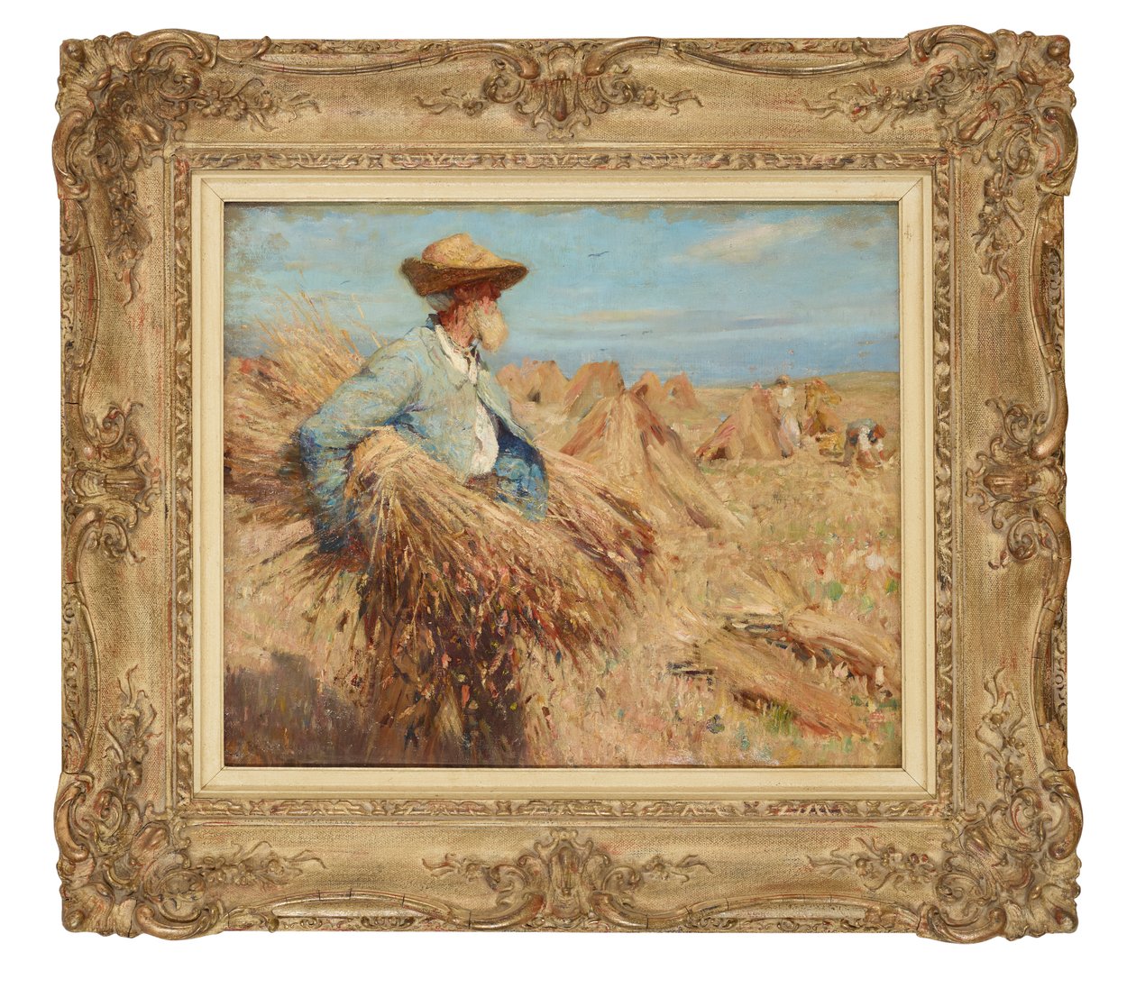 Le temps des récoltes (huile sur toile) - Frederick William Jackson