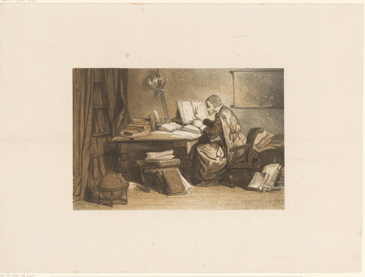 Savant dans son bureau - Frederik Hendrik Weissenbruch