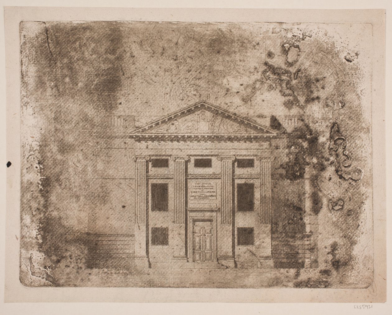 La façade du Théâtre Royal - Frederik Ludvig  Bradt