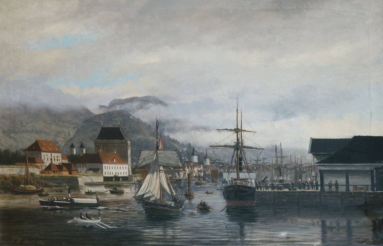 Port de Bergen, Tollboden - Frederik Sorvig