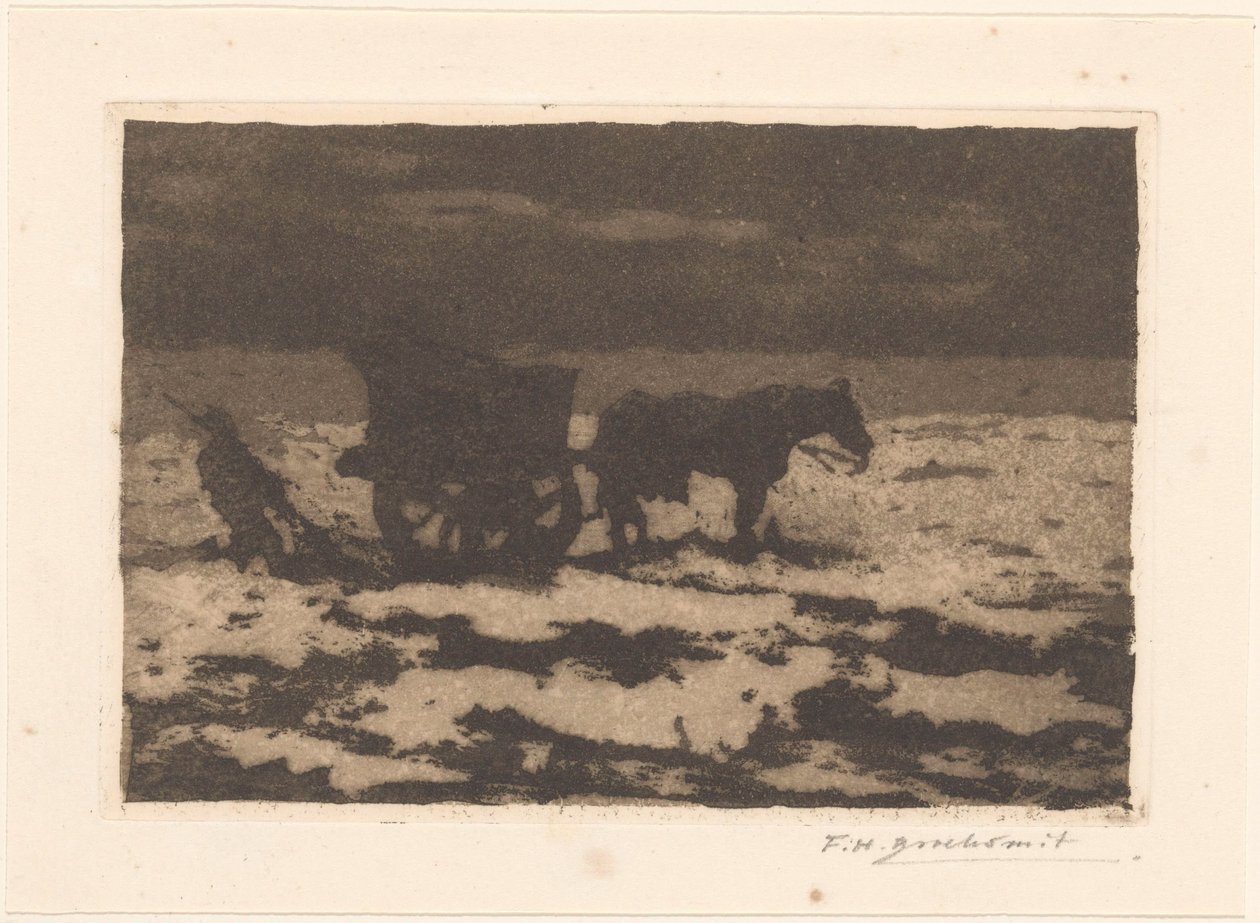 Pêcheur de coquillages - Frederika Henriëtte Broeksmit (signed by artist)