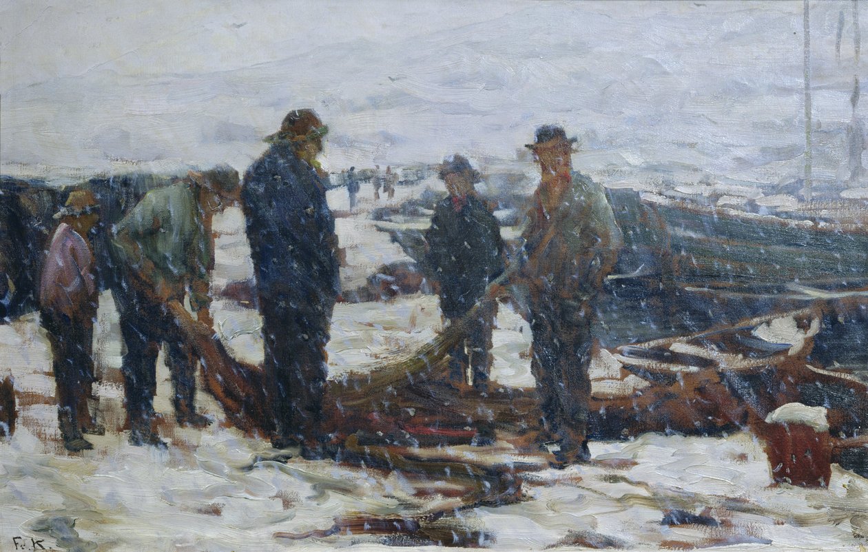 Pêcheurs, c.1900 - Fredrik Kolstoe