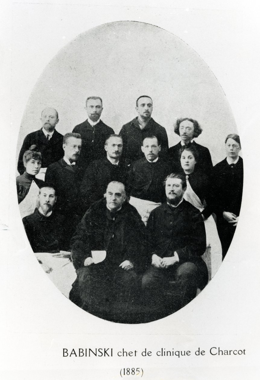 Charcot avec son chef de clinique, Babinski et un groupe d