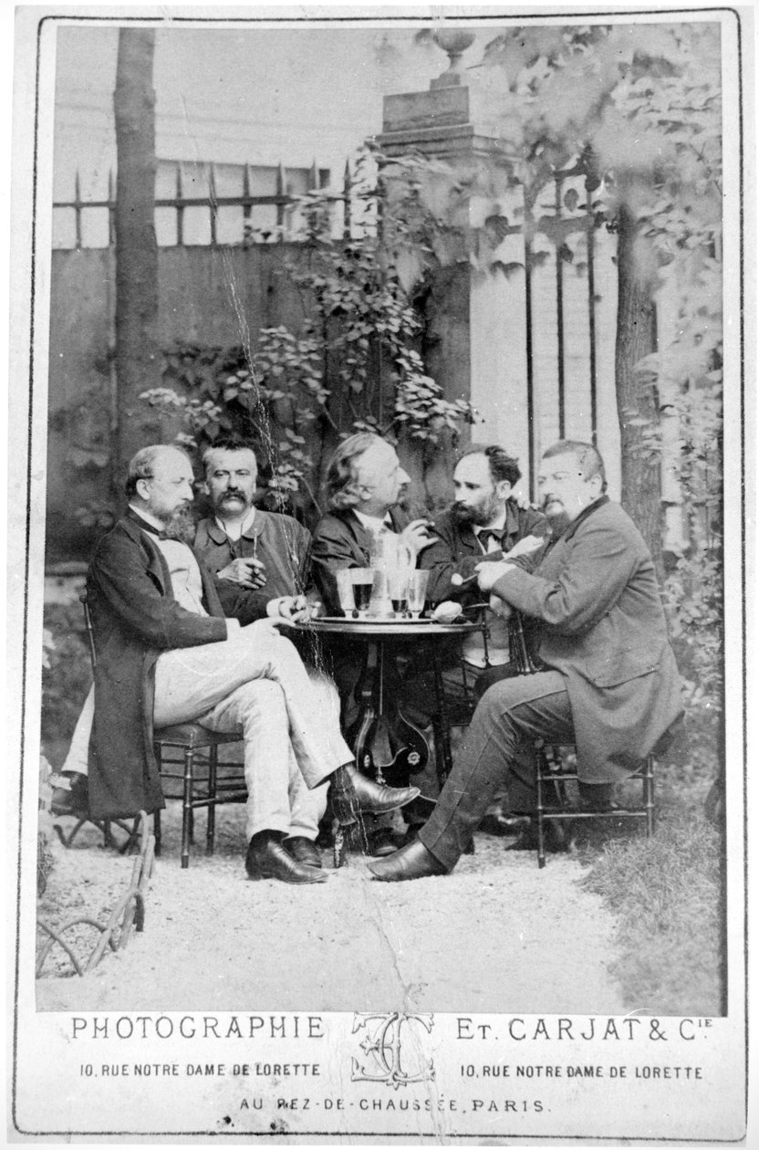 Manet (deuxième à droite) avec ses amis politiques - French Photographer