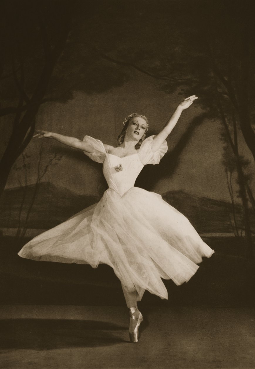 Tatiana Riabouchinska dans Les Sylphides, du Grand Ballet de Monte-Carlo, 1949 (photogravure) - French Photographer