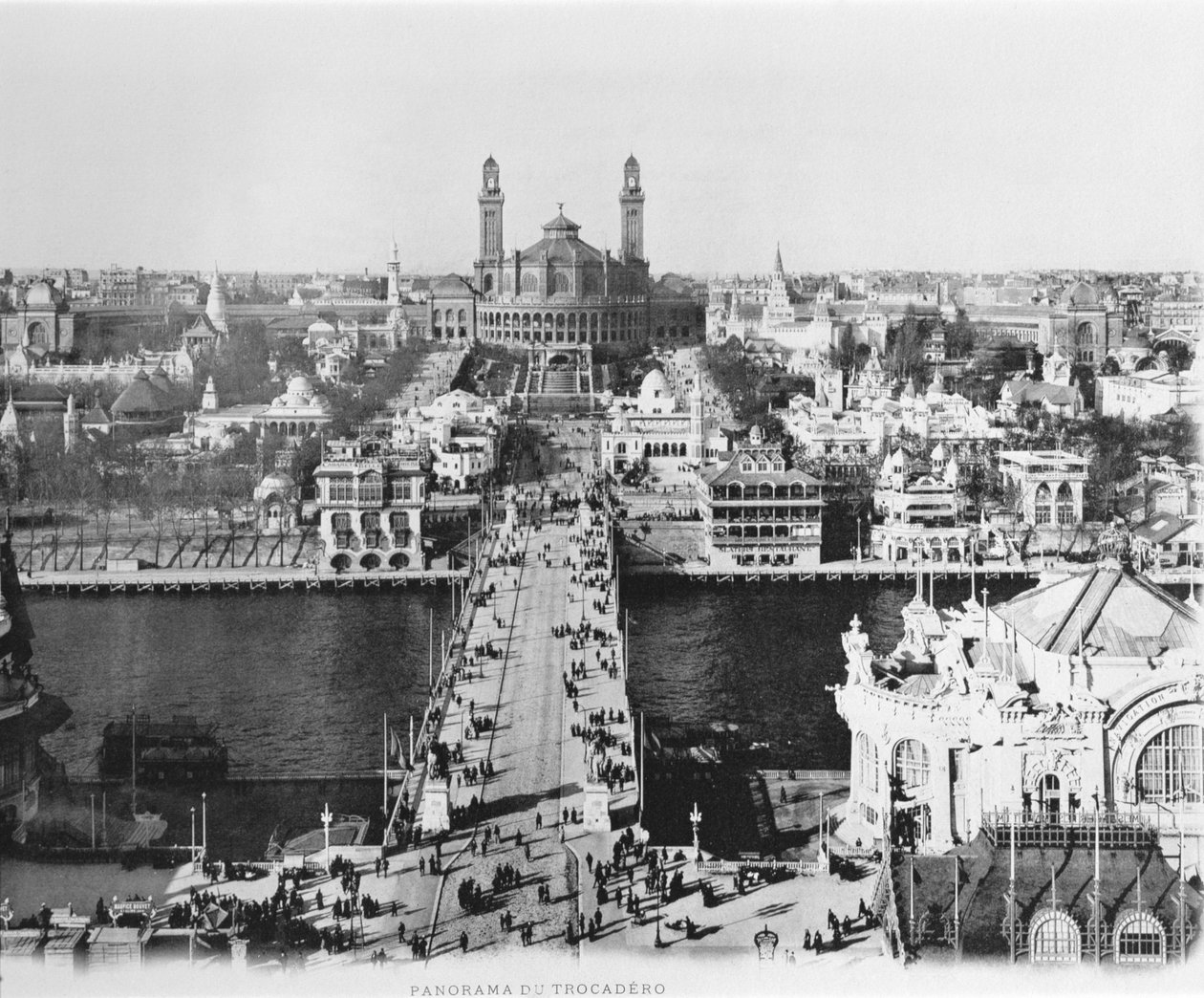 Le Trocadéro vu de la Tour Eiffel - Exposition Universelle de Paris, 1900 - French Photographer