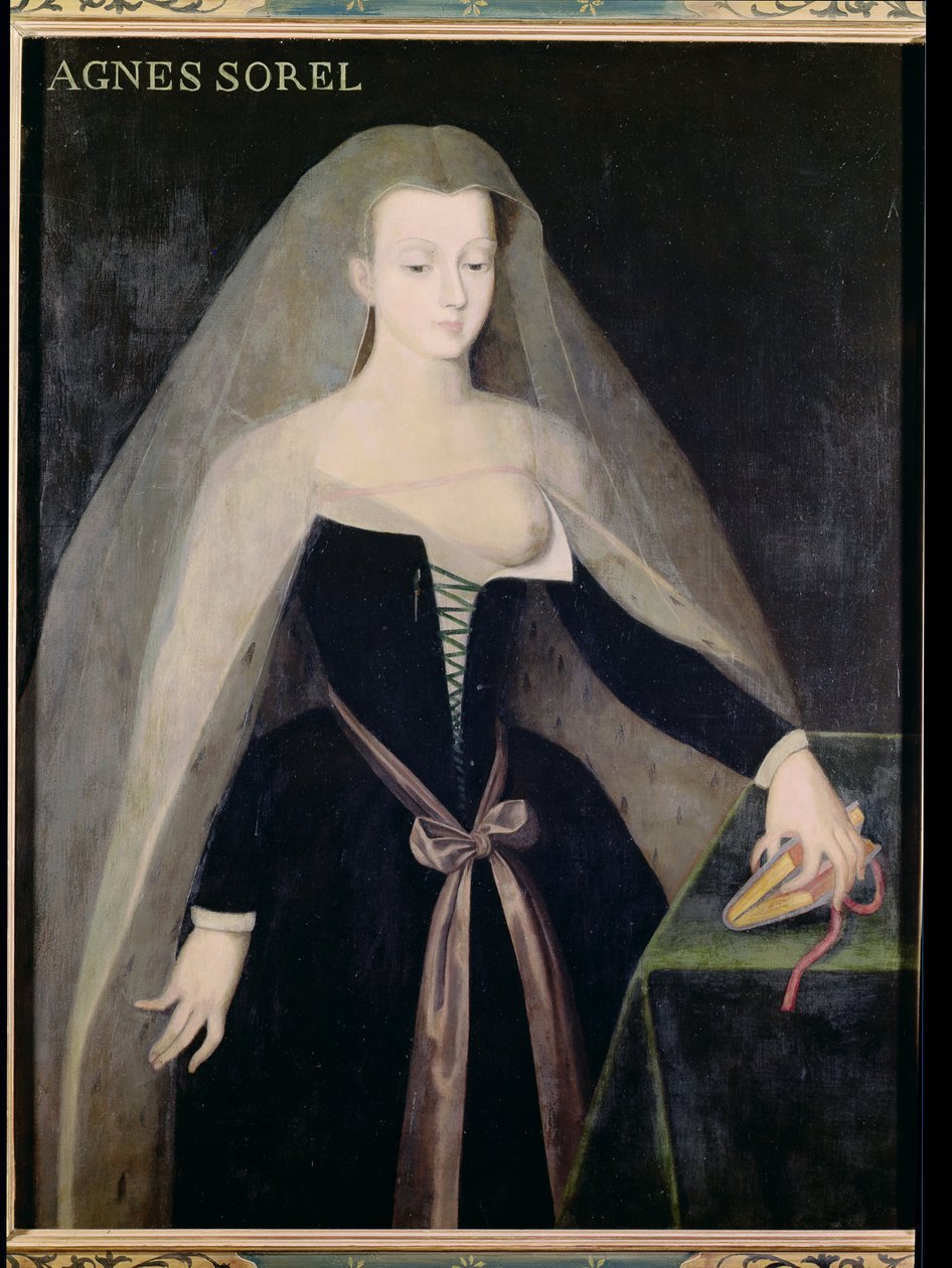 Agnès Sorel (c.1422-50) Favorite de Charles VII (1403-61) - French School