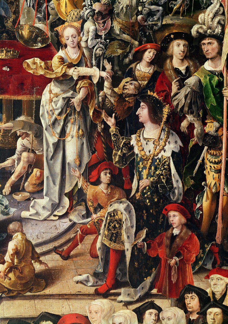 Au Juste Poids Véritable Balance, 1518 (détail) - French School